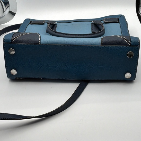 Michael Kors Navy and Teal Satchel - Picture 4 of 4